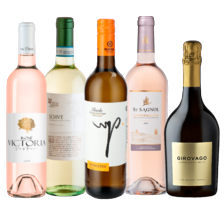 Peribanez rueda verdejo,  Vitis Nostra soave, St. Sagnol mediterranée, Victoria rosé of Girovago spumante